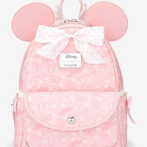 Loungefly Pink Polka Dot Minnie Mouse Backpack